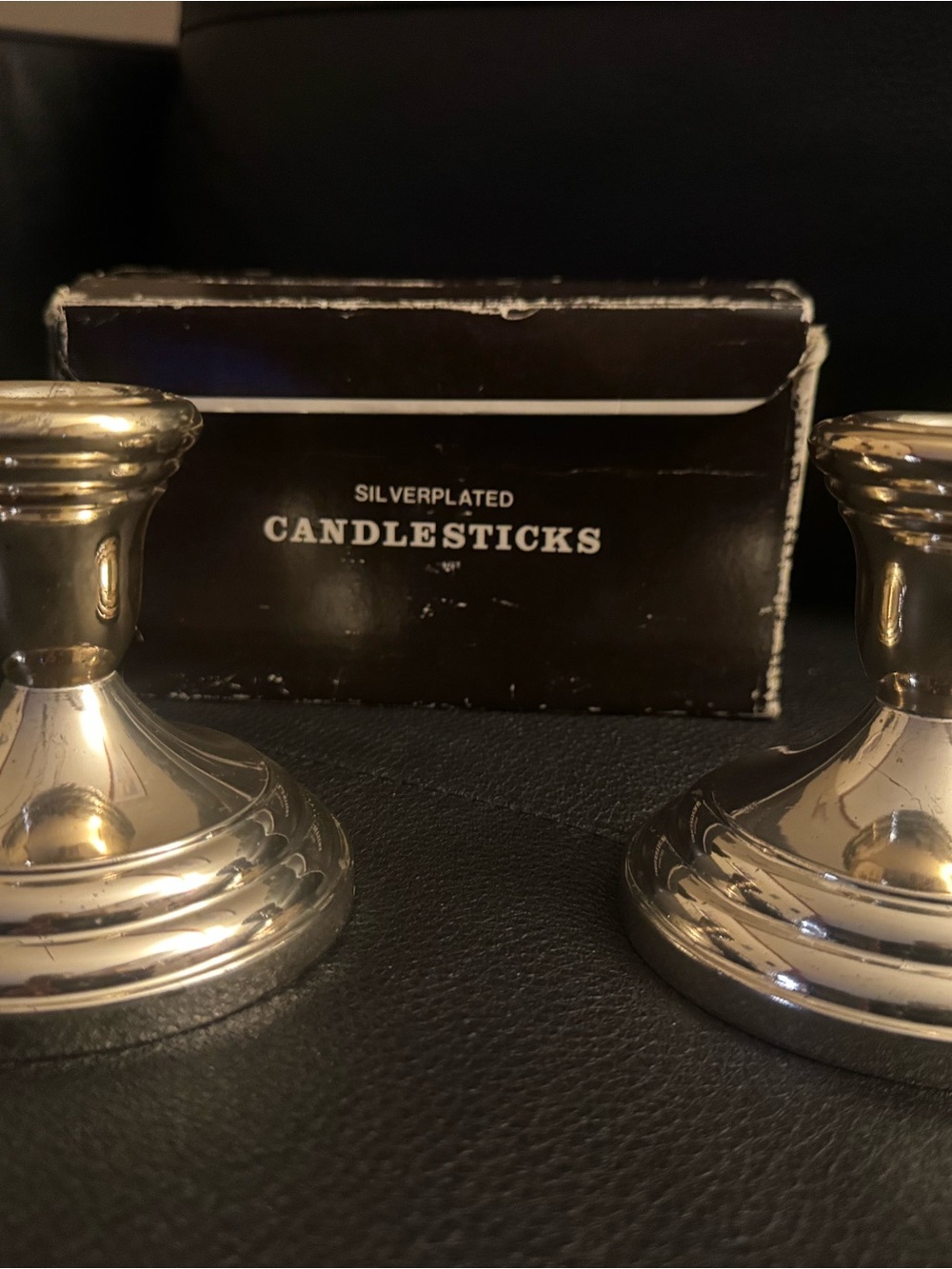 Silverplated Candlesticks Pair - Classic Shine